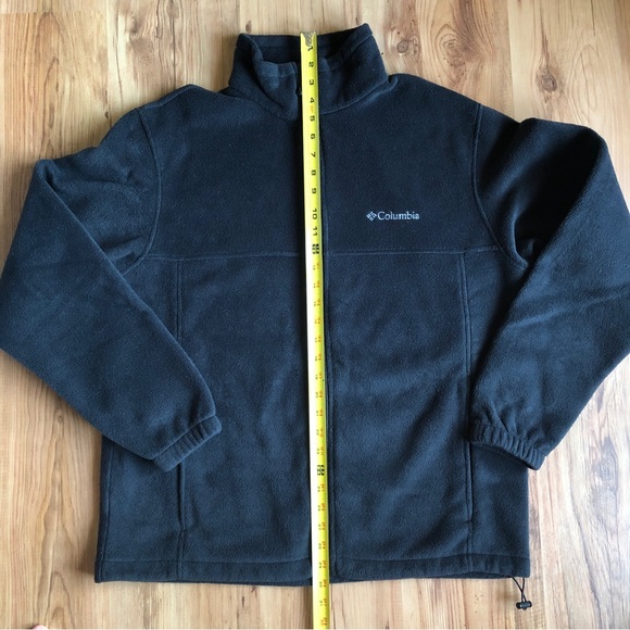COLUMBIA FLEECE JACKET Full Zip Black Large Men’s UNISEX - Picture 9 of 16